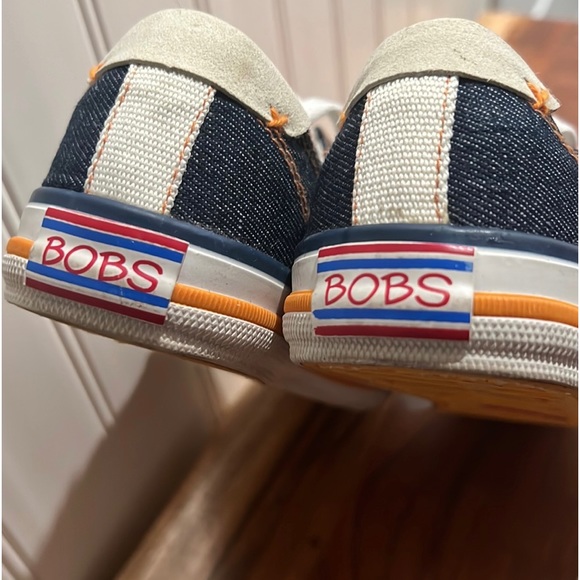 BOBS From Sketchers Blue Canvas Denim Shoes-Like New - Picture 11 of 14
